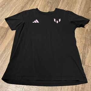 Adidas Black Messi Crew Neck T-Shirt